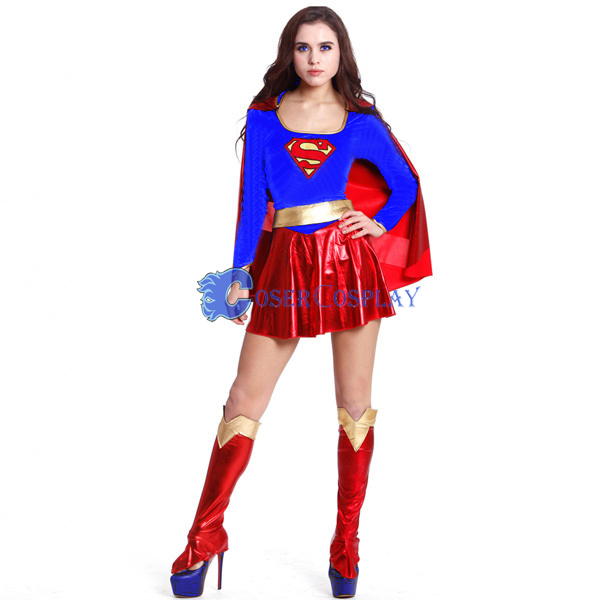 Superhero Superwoman Halloween Costume